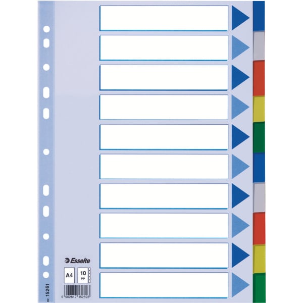 Esselte Faneblad PP A4
