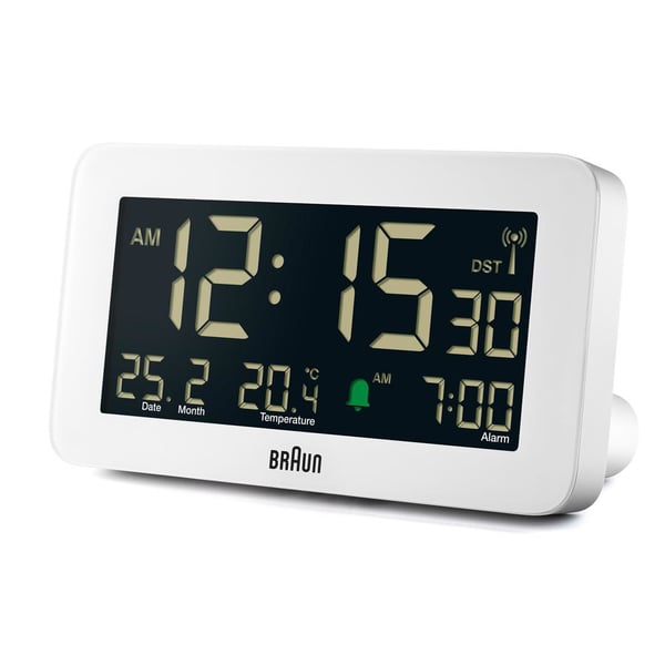 Braun BC10 Digital väckarklocka Vit