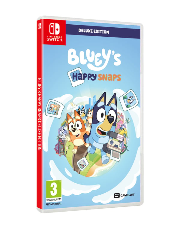BANDAI NAMCO Entertainment Blueys Happy Snaps Deluxe Edition NSW Englanti, Ranska, Italia, Saksa, Espanja, Japani, Yksinkertaistettu kiina, Perinteinen kiina, Portugali Nintendo Switch