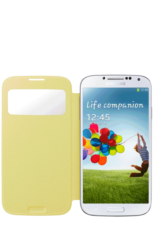 Samsung S View matkapuhelimen suojakotelo Avattava kotelo Keltainen