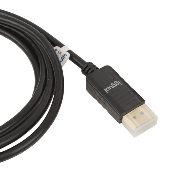 iggual IGG320365 DisplayPort kabel 1,8 m Sort