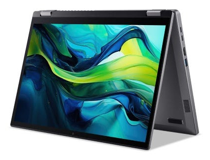 Acer Aspire Spin 14 ASP14-52MTN Intel Core Ultra 7 155U Laptop 35,6 cm (14") Berøringsskærm WUXGA 32 GB LPDDR5x-SDRAM 1 TB SSD Wi-Fi 6E (802.11ax) Windows 11 Home Tysk Grå