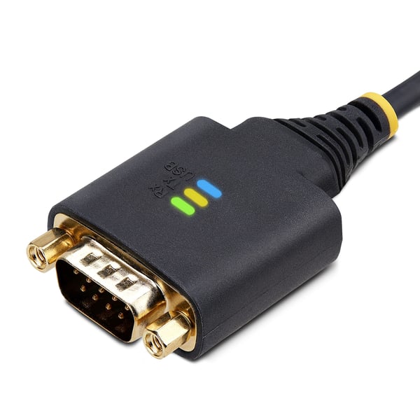 StarTech.com 3.3ft (1 m) USB till seriell adapterkabel, COM retention, utbytbara skruvar/muttrar, USB-A till DB9 RS232, FTDI-chip, ESD-skydd, Windows/macOS/Linux