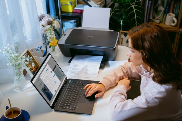 HP DeskJet 2920 Trådløst All-in-One Farve Printer, Instant Ink