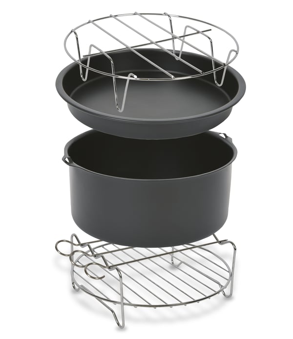 Tefal Easy Fry XXL XA113010 fritöstillbehör Tillbehörskit Svart, Krom Tefal Easy Fry XXL XA113010 fritöstillbehör Tillbehörskit Svart, Krom