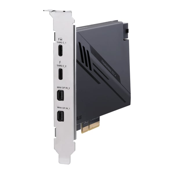 ASUS ThunderboltEX 4 nätverkskort/adapters Intern Mini DisplayPort, PCIe, Thunderbolt, USB 2.0, USB 3.2 Gen 2 (3.1 Gen 2)