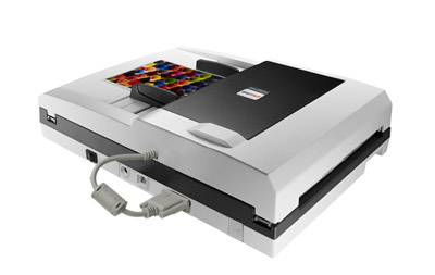 Plustek SmartOffice PS3060 Flatbed & ADF scanner 600 x 600 dpi A4 Sort, Hvid