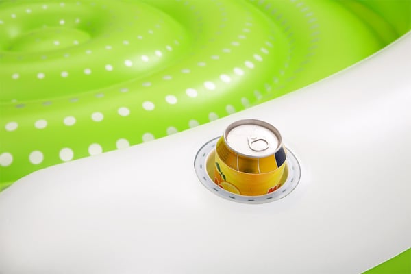 Bestway 43120 pool- och badmadrass Grön, Vit Monokromatiskt PVC Flytande ö