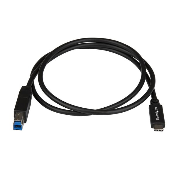 StarTech.com USB31CB1M USB-kabel USB 3.2 Gen 2 (3.1 Gen 2) 1 m USB C USB B 10 Gbit/sek. Sort