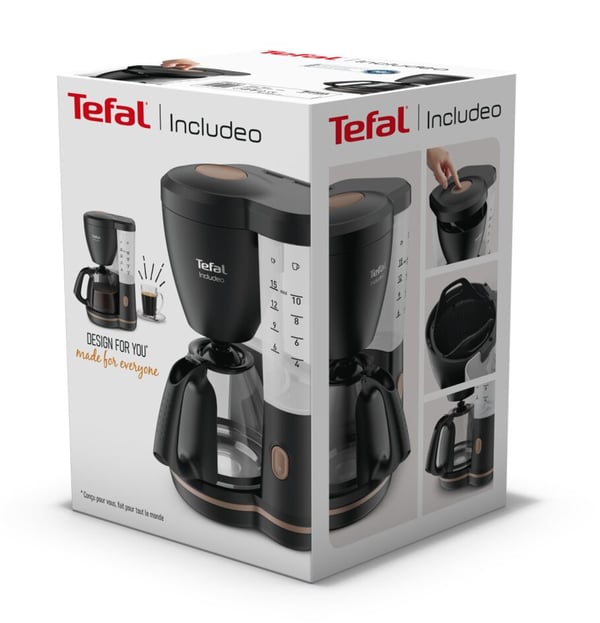 Tefal Includeo CM5338 Halvautomatisk Droppande kaffebryggare