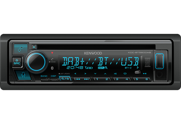 Kenwood KDC-BT560DAB Svart 50 W Bluetooth