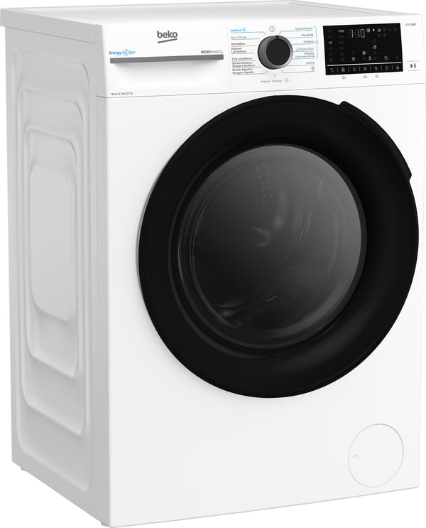 Beko BM5DFT48437WB kombinerad tvättmaskin och Tumlare Fristående Frontmatad Vit