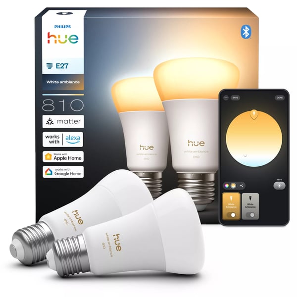Philips Hue White ambiance A60 - E27-älylamppu - 810