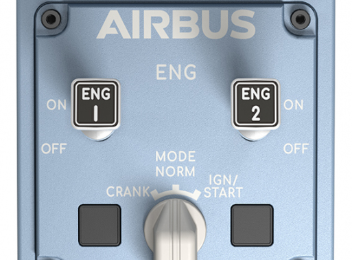 Thrustmaster TCA Quadrant Airbus Edition Sort, Blå USB Flysimulator Analog/digital PC