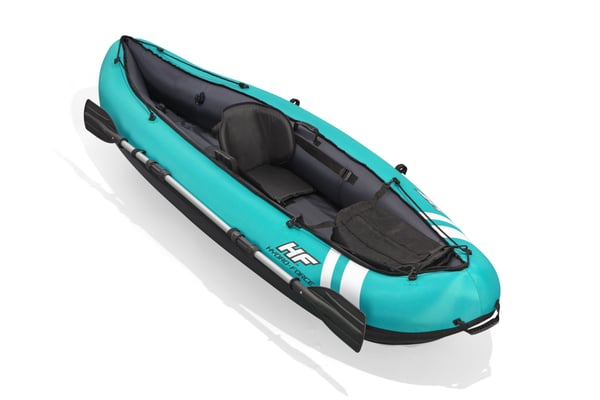 Bestway 65118 sports-kajak 1 person(er) Sort, Turkis Nylon, Polyvinylchlorid (PVC) Oppustelig kajak