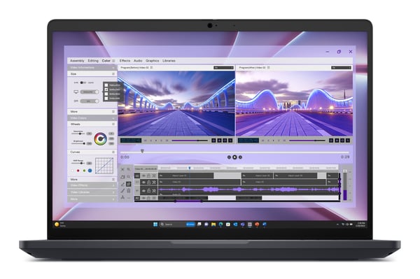 DELL Pro Max 16 MC16250 Intel Core Ultra 7 265H Mobil workstation 40,6 cm (16") Full HD+ 64 GB DDR5-SDRAM 1 TB SSD NVIDIA RTX PRO 1000 Blackwell Wi-Fi 7 (802.11be) Windows 11 Pro Tysk Sort