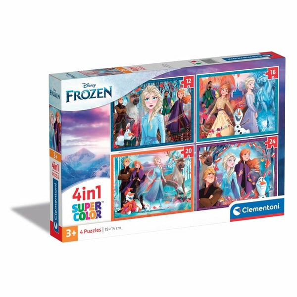 Clementoni Supercolor Disney Frozen Puslespil 12 stk Tegnefilm