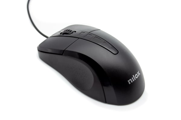 Nilox MOUSB1001 datormöss Kontor Högerhand Optisk 1000 DPI