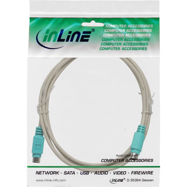 InLine 13332G serielkabel Beige 2 m