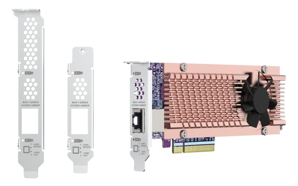 QNAP Card QM2 nätverkskort/adapters Intern PCIe, RJ-45