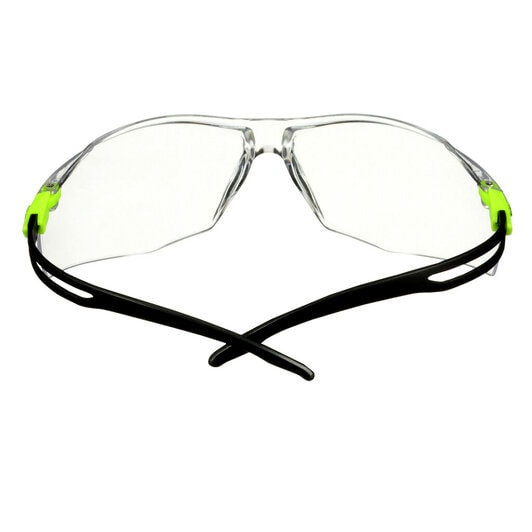 3M SF501SGAF-GRN-EU Beskyttelsesbriller Polykarbonat (PC) Sort, Grøn