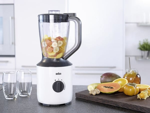 Braun PowerBlend 3 1,5 L Bordplade blender 800 W Sort, Hvid