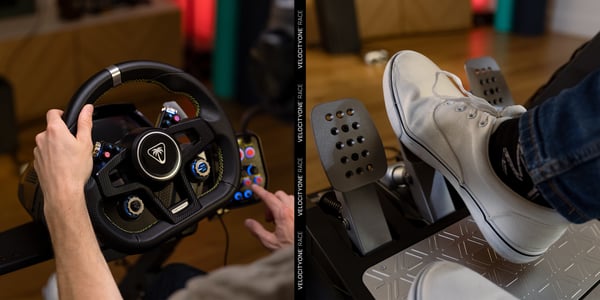 Turtle Beach VelocityOne Svart USB Ratt + Pedaler PC, Xbox One, Xbox Series S, Xbox Series X
