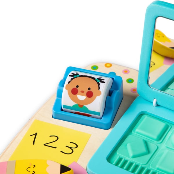 Melissa & Doug Wooden Work & Play Desktop Activity Board