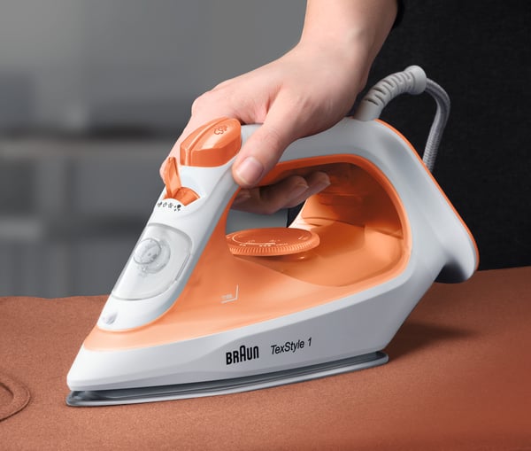 Braun TexStyle 1 SI1009OR Höyrysilitysrauta Tarttumaton pohjalevy 1900 W Oranssi, Valkoinen