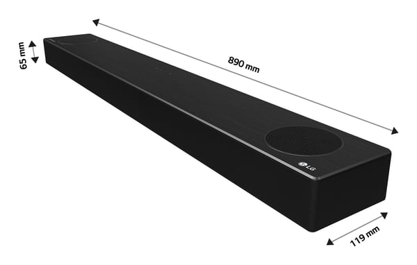 LG SPD7Y.DEUSLLK soundbar-högtalare Svart 3.1.2 kanaler 380 W