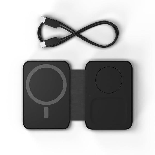 Mous TOP-A0788-BLKALU-000-W1 mobiililaitteen laturi Kuulokkeet, Älypuhelin, Älykello Musta USB Langaton lataaminen Pikalataus Sisätila