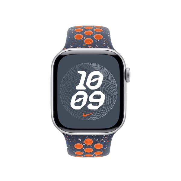 Apple MC2F4ZM/A smarta bärbart tillbehör Band Blå, Orange Fluoroelastomer