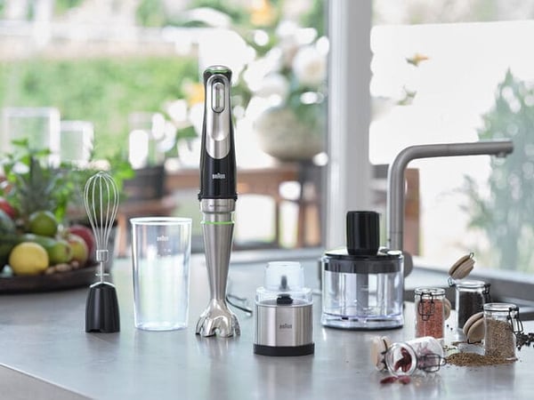 Braun MultiQuick 9 MQ9138XI 0,6 l Stavmixer 1200 W Svart, Rostfritt stål