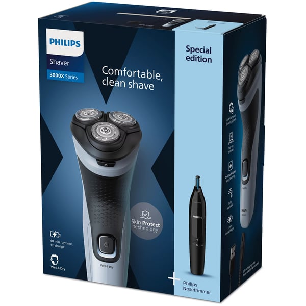 Philips Shaver 3000X Series X3003/02 Elektrisk shaver til våd og tør barbering