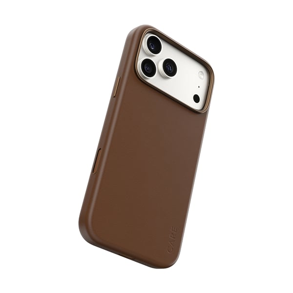 PanzerGlass CARE™ by ® Solo Vegan Leather Case Brown w. MagSafe iPhone 2026 Pro Max | 17 Pro Max mobiltelefon etui Cover Brun