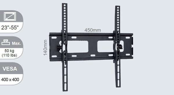 Vivolink VLMW2355T tv-fäste 139,7 cm (55") Svart Vivolink VLMW2355T tv-fäste 139,7 cm (55") Svart