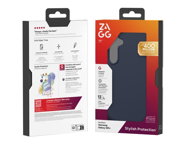 ZAGG Milan Snap mobiltelefon etui 17 cm (6.7") Cover Marineblå