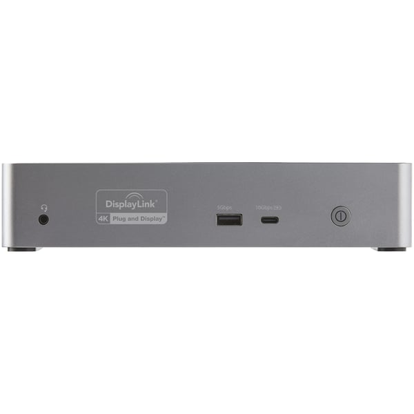 StarTech.com USB-C Dock, 4K 60Hz Quad Monitor DisplayPort & HDMI, Universell USB C Dockingstation med