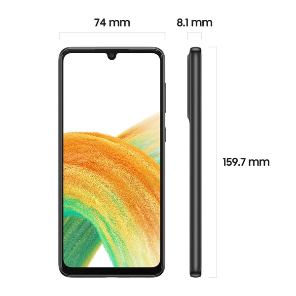 Samsung Galaxy A33 5G 16,3 cm (6.4") Hybrid Dual SIM Android 12 USB Type-C 6 GB 128 GB 5000 mAh Svart