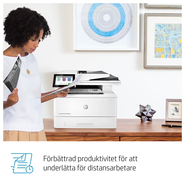 HP LaserJet Enterprise M430f Multifunction Svartvit Skrivare, Endast Ethernet; Kopiator och skanner