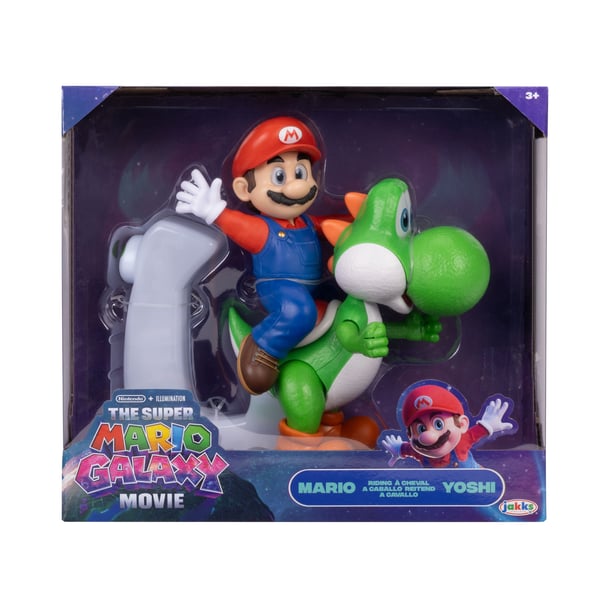 Super Mario The Galaxy Movie Mario Riding Yoshi 8"