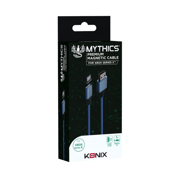 Konix 61881112605 USB-kablar 3 m USB A USB C Blå