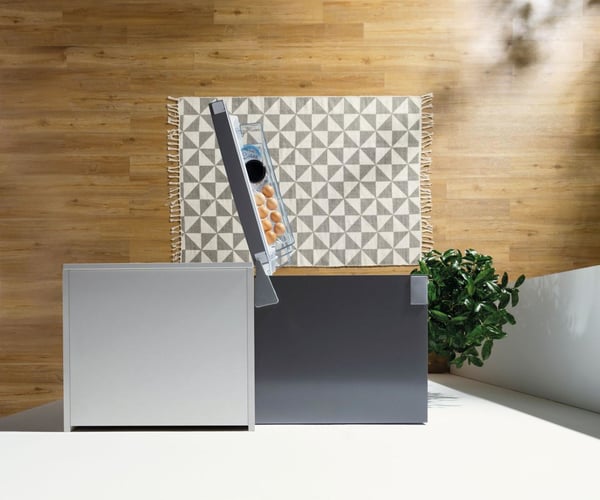 Gorenje NRK6202ES4 Fritstående 331 L Grå, Metallic