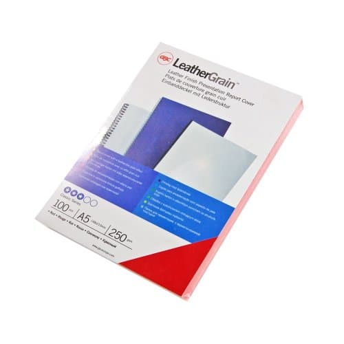 GBC Indbindingsomslag Leather Grain A5 250 g