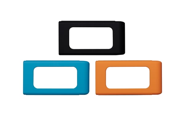 Kingston Technology XS SSD-gummihylster, pakke med 3 – sort, blå, orange