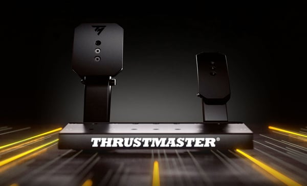 Thrustmaster T818 Ferrari 488 GT3 Simulator Sort, Rød USB Rat + Pedaler Analog/digital PC