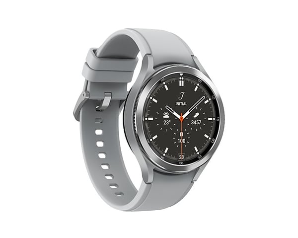 Samsung Galaxy Watch4 Classic 3,56 cm (1.4") OLED 46 mm Digital 450 x 450 pixlar Pekskärm 4G Silver Wi-Fi GPS