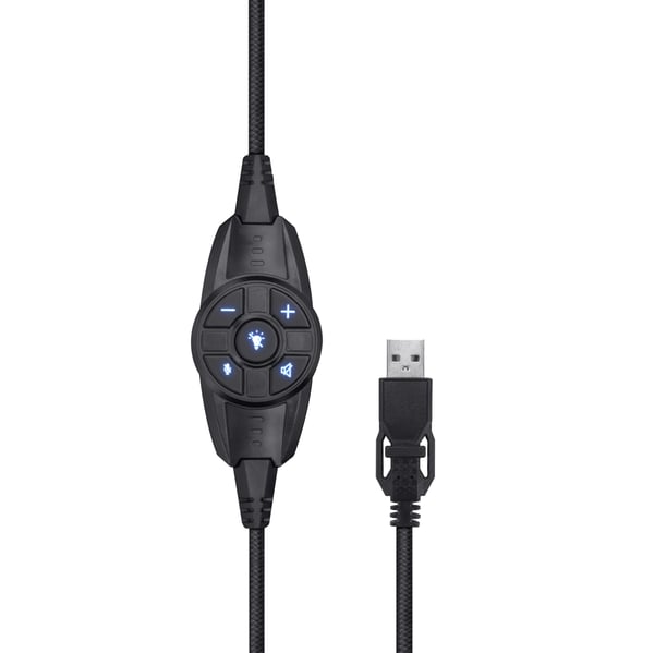 Trust GXT 450 Blizz RGB 7.1 Surround Kuulokkeet Langallinen Pääpanta Pelaaminen USB A-tyyppi Musta