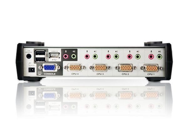 ATEN PS/2-USB VGA/Audio KVMP™-switch med 4 portar och OSD