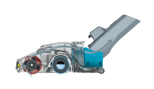 Hoover HF522YSP 011 Stick vakuum Batteri Tør&våd mikro Poseløs 0,45 L 330 W Grå